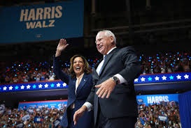 Kamala Harris and Tim Walz