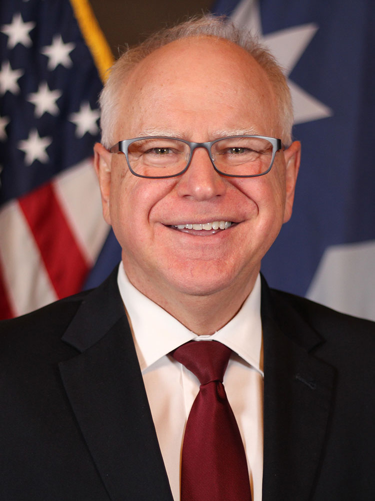 Official photo of Governor Tim Walz